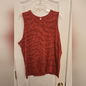 Lululemon Women's Sleeveless Burnt Orange Muscle Tee